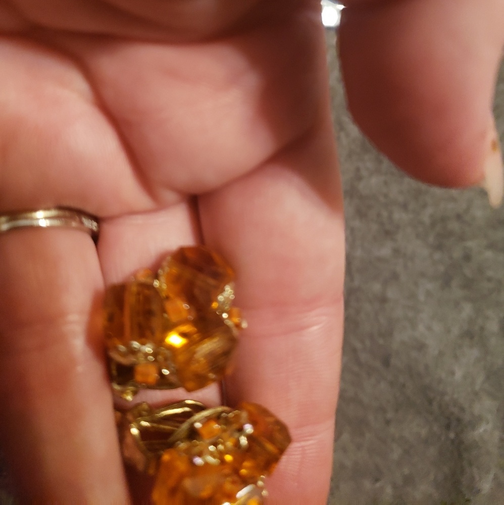 Vintage costume earrings